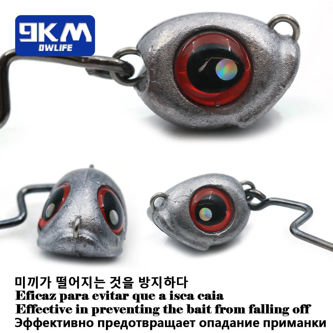 Big Eye Jig Heads Hooks 10Pcs Fishing Texas Jig Head