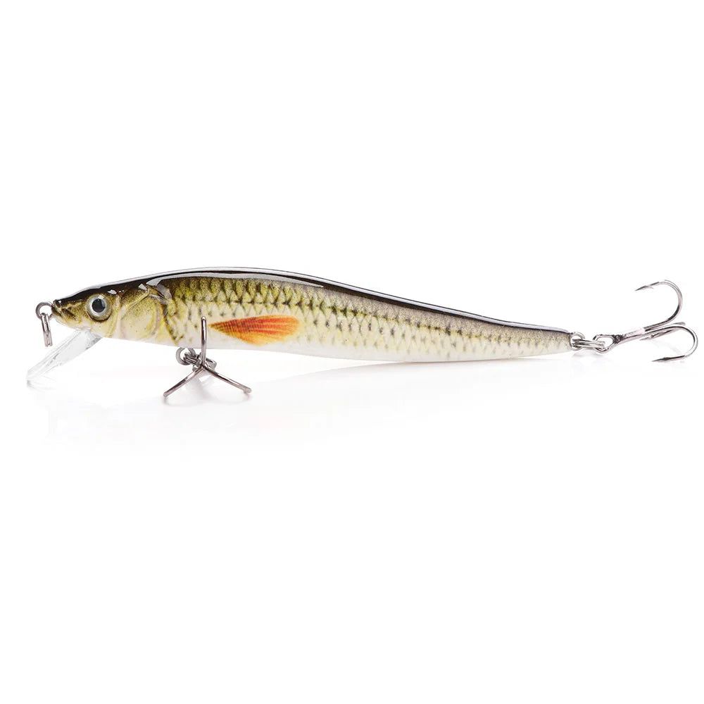 VTAVTA 8.5cm 6.5g Floating Wobblers Minnow Fishing Lures Crankbait Hard Bait for Fish Lure Pike Fishing Equipment Black Minnow