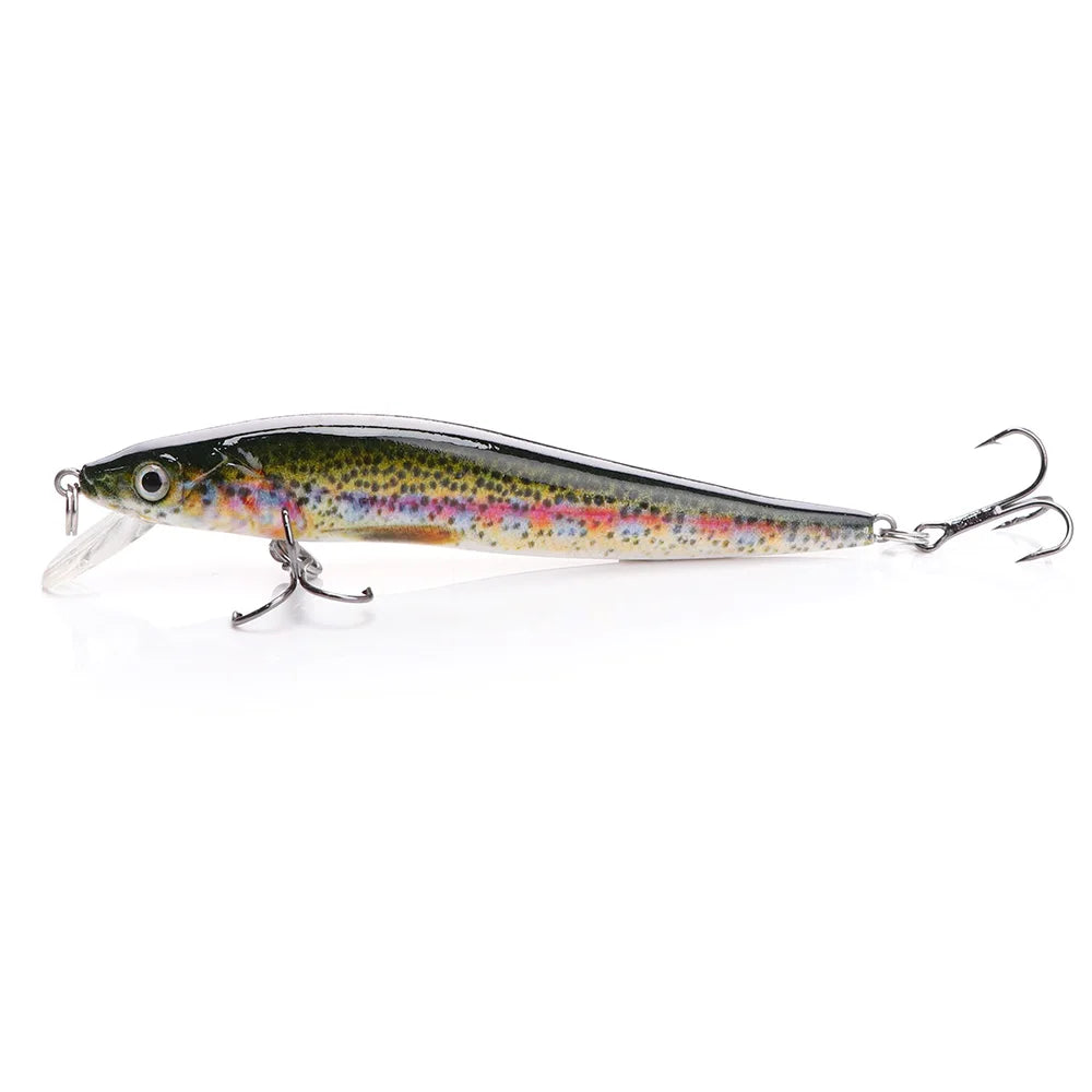 VTAVTA 8.5cm 6.5g Floating Wobblers Minnow Fishing Lures Crankbait Hard Bait for Fish Lure Pike Fishing Equipment Black Minnow