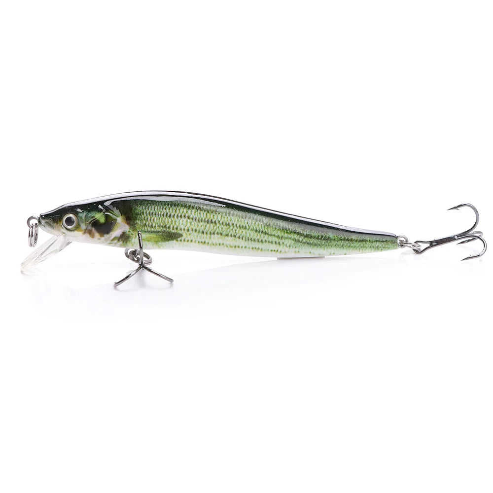 VTAVTA 8.5cm 6.5g Floating Wobblers Minnow Fishing Lures Crankbait Hard Bait for Fish Lure Pike Fishing Equipment Black Minnow