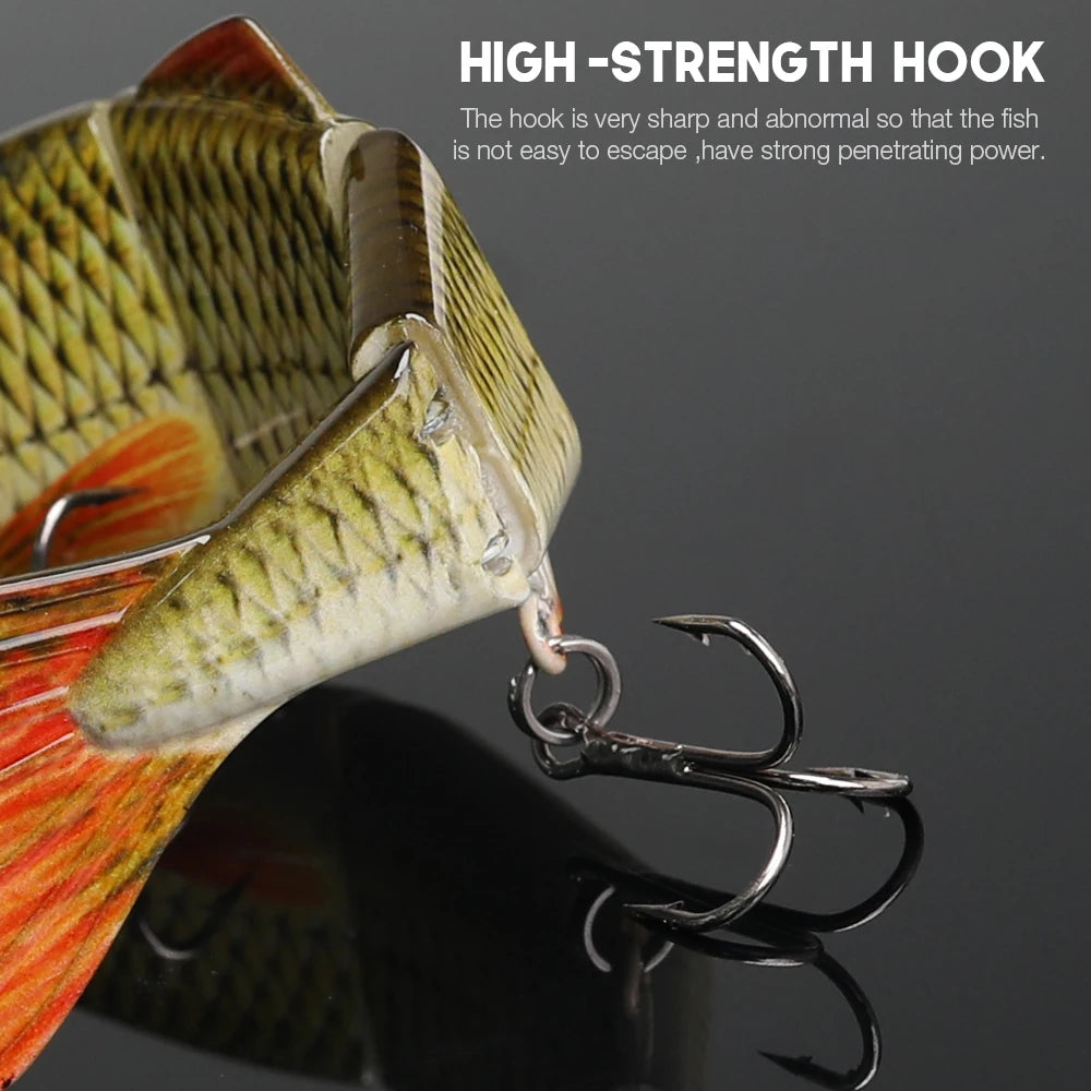 VTAVTA 3pcs 12cm 16g 4-Segment Fishing Lure Set of Wobbler Multi Jointed Sinking Swimbait Bionic Artificial Bait Pike Tackle Kit