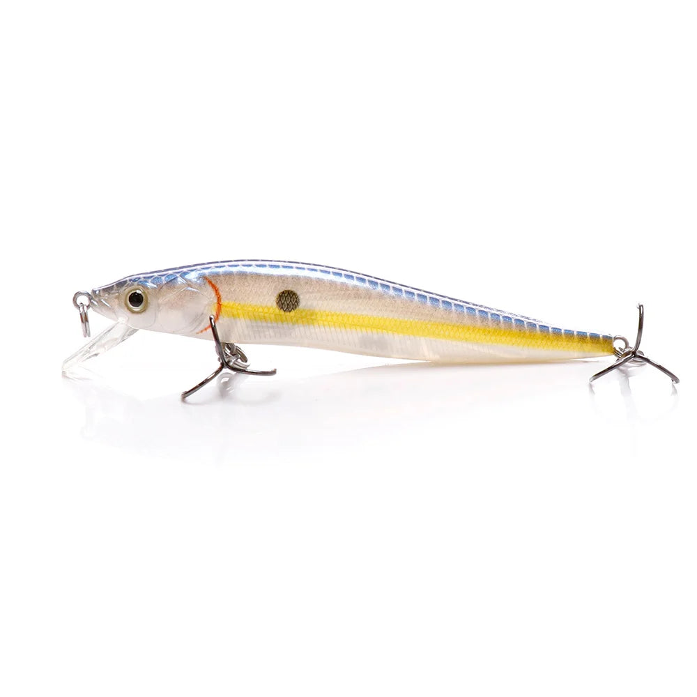 VTAVTA 8.5cm 6.5g Floating Wobblers Minnow Fishing Lures Crankbait Hard Bait for Fish Lure Pike Fishing Equipment Black Minnow