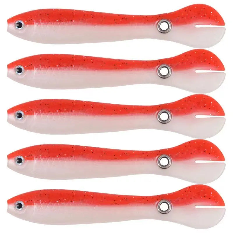 5pcs Fishing Soft Lure Plastic Baits 2g/6g Bionic Fishing Bait Outdoor Fishing Supplies Soft Bait Fake Bait