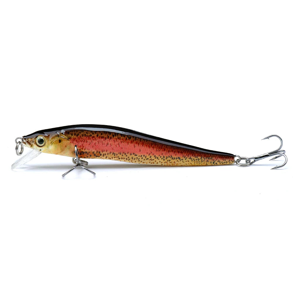 VTAVTA 8.5cm 6.5g Floating Wobblers Minnow Fishing Lures Crankbait Hard Bait for Fish Lure Pike Fishing Equipment Black Minnow