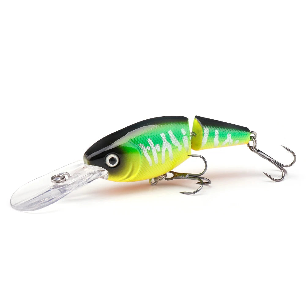 VTAVTA 2-segments Jointed Fishing Lures 105mm 15g Folating Minnow Lures Artificial Bait Wobblers For Pike Fishing Accessories