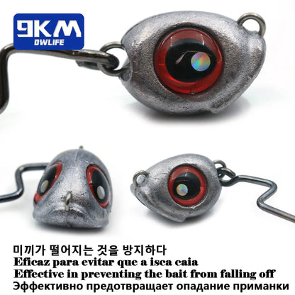 Big Eye Jig Heads Hooks 10Pcs Fishing Texas Jig Head